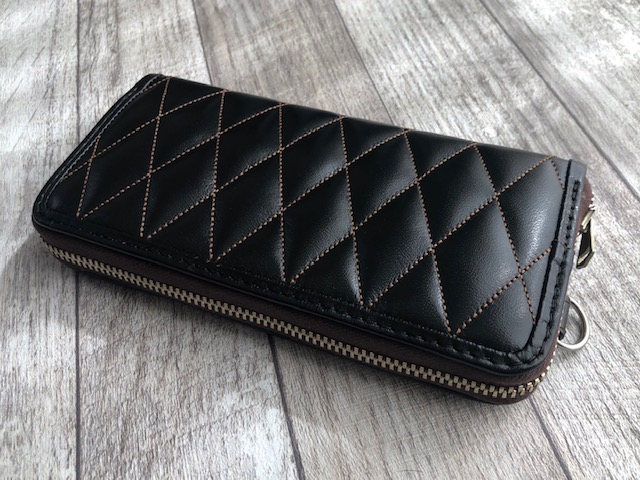 TOYS McCOY LEATHER QUILTED LONG WALLET   BLISSWEAR CLOTHING