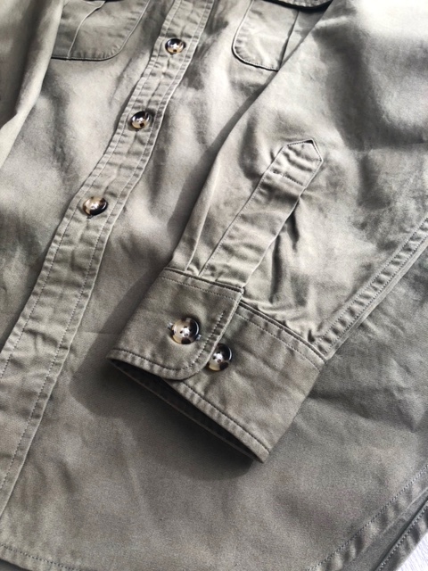 WORKERS】 W&G Shirt, Olive Poplin - BLISSWEAR CLOTHING